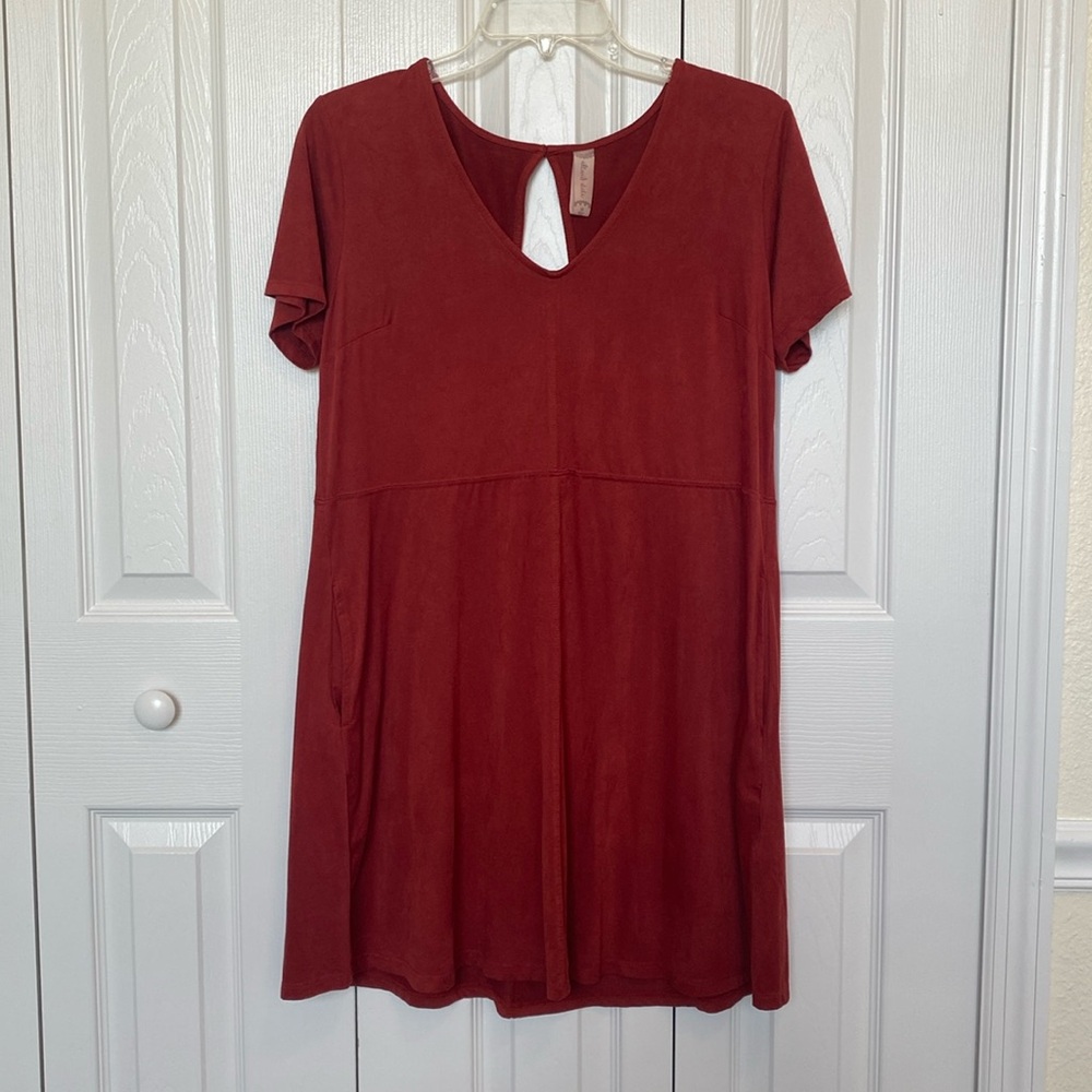 Altard State faux Suede shift dress with pockets
